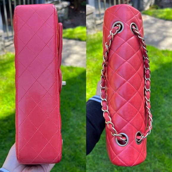 Authentic Chanel Classic Medium double flap in GHW - Picture 9 of 17